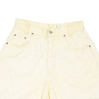 LECOMTE Womens Chino Shorts Yellow Relaxed UK 12 W27