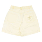 LECOMTE Womens Chino Shorts Yellow Relaxed UK 12 W27
