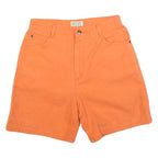 ST JOHNS BAY Womens Shorts Orange Casual S W28 Cotton Blend Comfortable Fit
