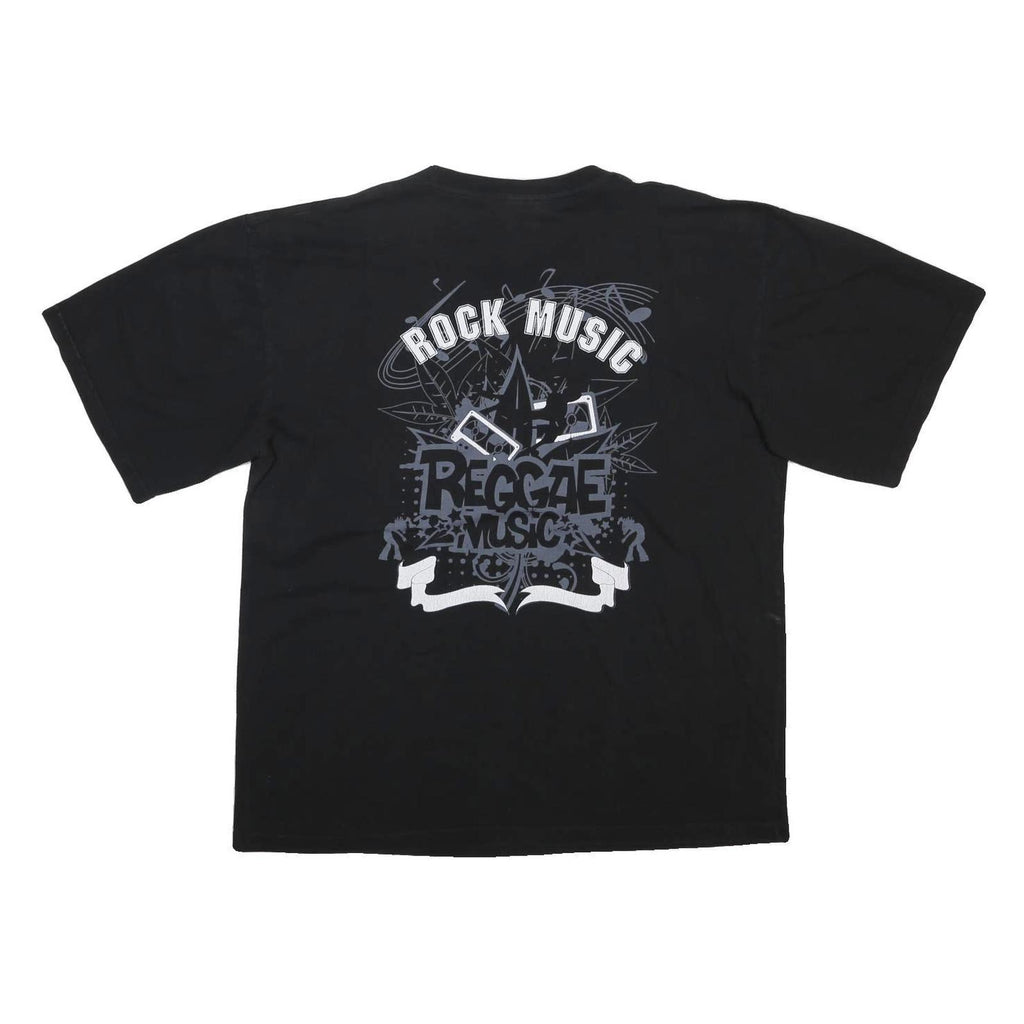 TOOLS Mens Black Rock Music Reggae Graphic T-Shirt 3XL Short Sleeve Crew Neck