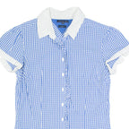 TOMMY HILFIGER Womens Shirt Blue Gingham S