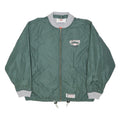LEVI'S Mens Green Bomber Jacket M Polyester Plain Zip Casual Sportswear