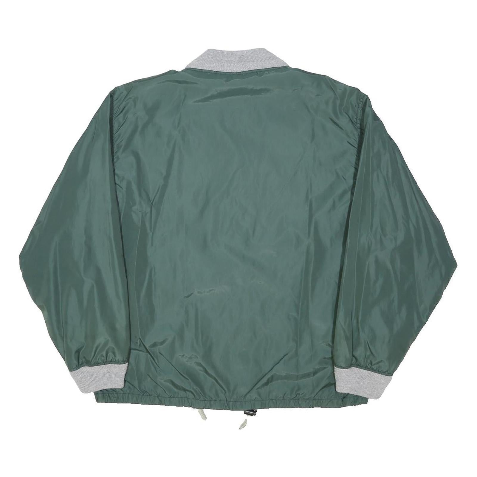 LEVI'S Mens Green Bomber Jacket M Polyester Plain Zip Casual Sportswear