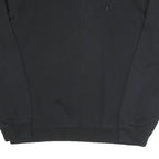 CHAMPION Mens Black Cotton Blend Crew Neck Sweatshirt L Classic Logo Pullover
