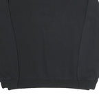 CHAMPION Mens Black Cotton Blend Crew Neck Sweatshirt L Classic Logo Pullover