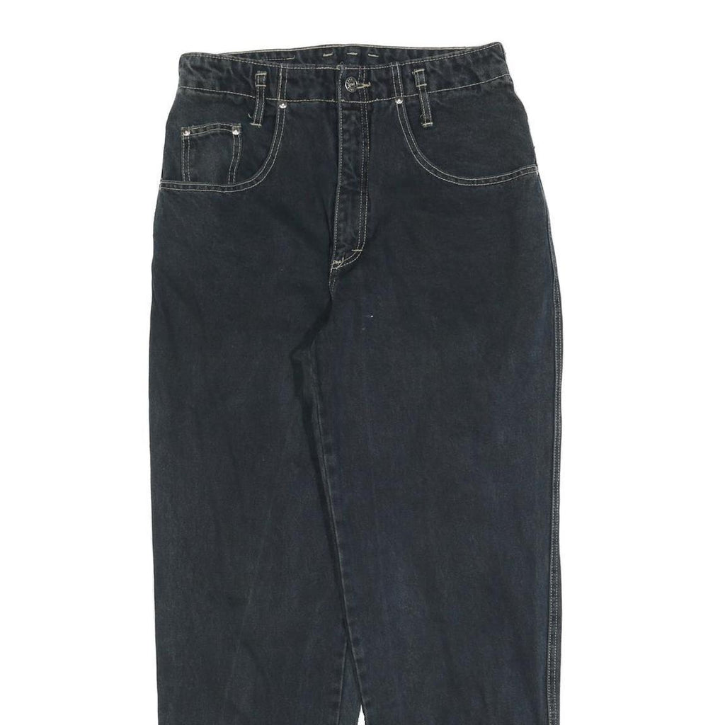 NO SPIRIT Womens Jeans Black Relaxed Straight Denim Medium W28 L30 Casual