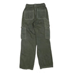 BDG Womens Regular Green Cargo Denim Jeans W26 L29 Utility Pockets Zip