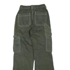 BDG Womens Regular Green Cargo Denim Jeans W26 L29 Utility Pockets Zip