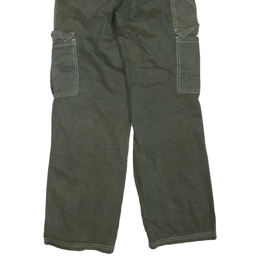 BDG Womens Regular Green Cargo Denim Jeans W26 L29 Utility Pockets Zip