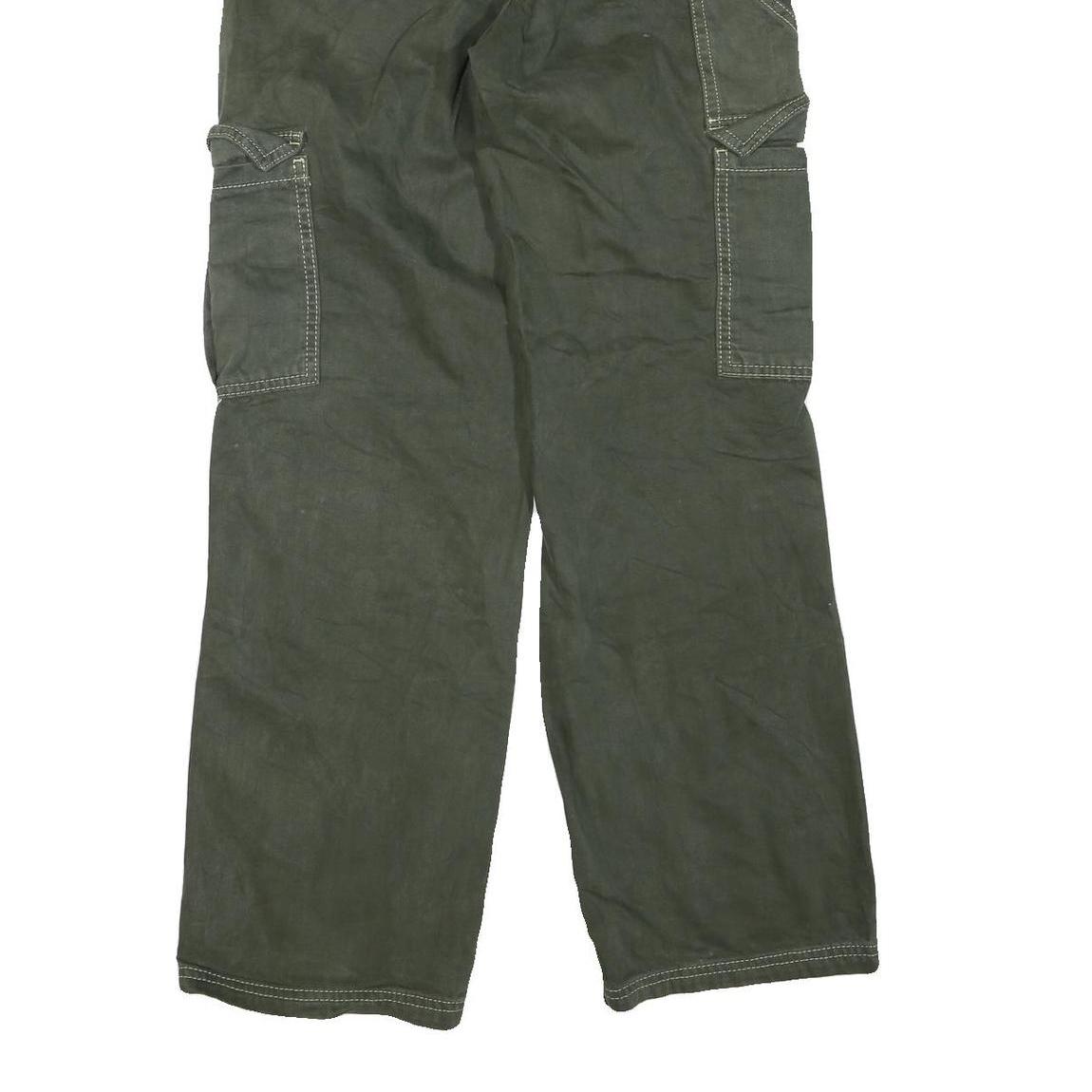 BDG Womens Regular Green Cargo Denim Jeans W26 L29 Utility Pockets Zip