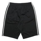 ADIDAS Mens Black & White Sports Shorts S W28 Three Stripe Zip Pockets