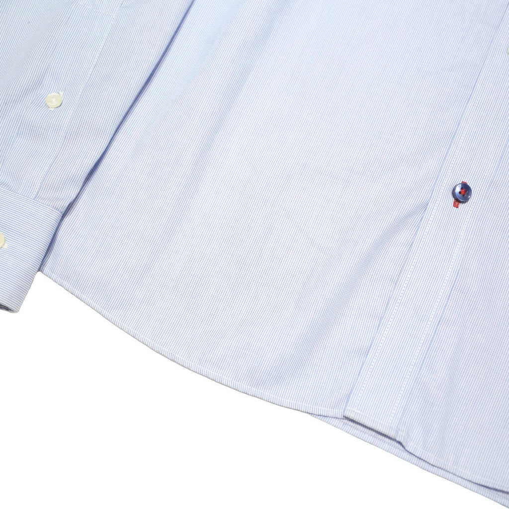 TOMMY HILFIGER Mens Blue Shirt Button Down Collar M Cotton Blend