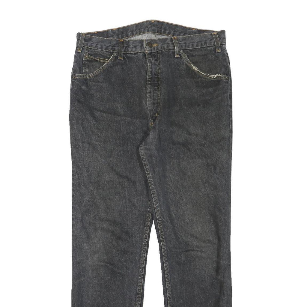 LEVI'S Mens Jeans Black Regular Straight Denim Medium W32 L30 Classic Style