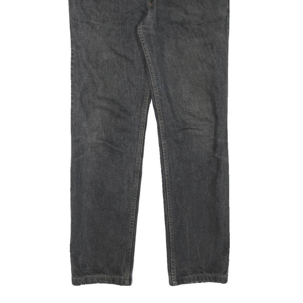 LEVI'S Mens Jeans Black Regular Straight Denim Medium W32 L30 Classic Style