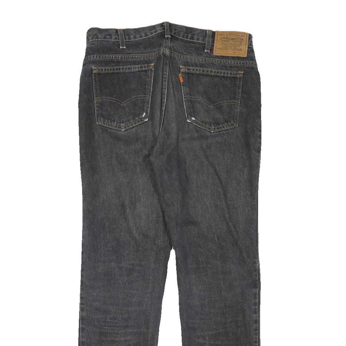 LEVI'S Mens Jeans Black Regular Straight Denim Medium W32 L30 Classic Style