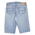 LEVI'S Mens Denim Blue Casual Shorts L W36 Distressed Cotton Blend