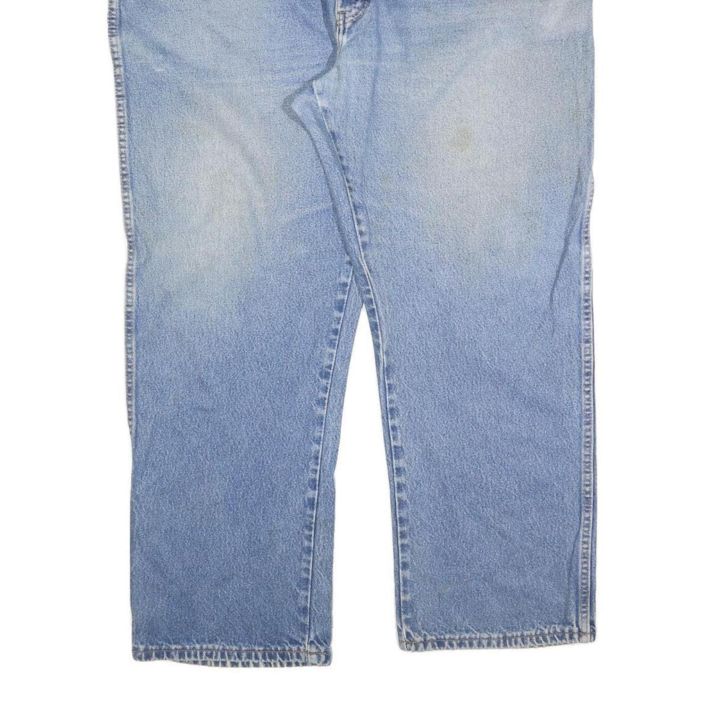 DICKIES Mens Blue Regular Fit Denim Jeans W50 L30 Zip Cotton Blend Comfort