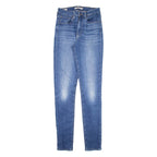 LEVI'S 721 BIG E High Rise Womens Jeans Blue Slim Skinny W25 L32