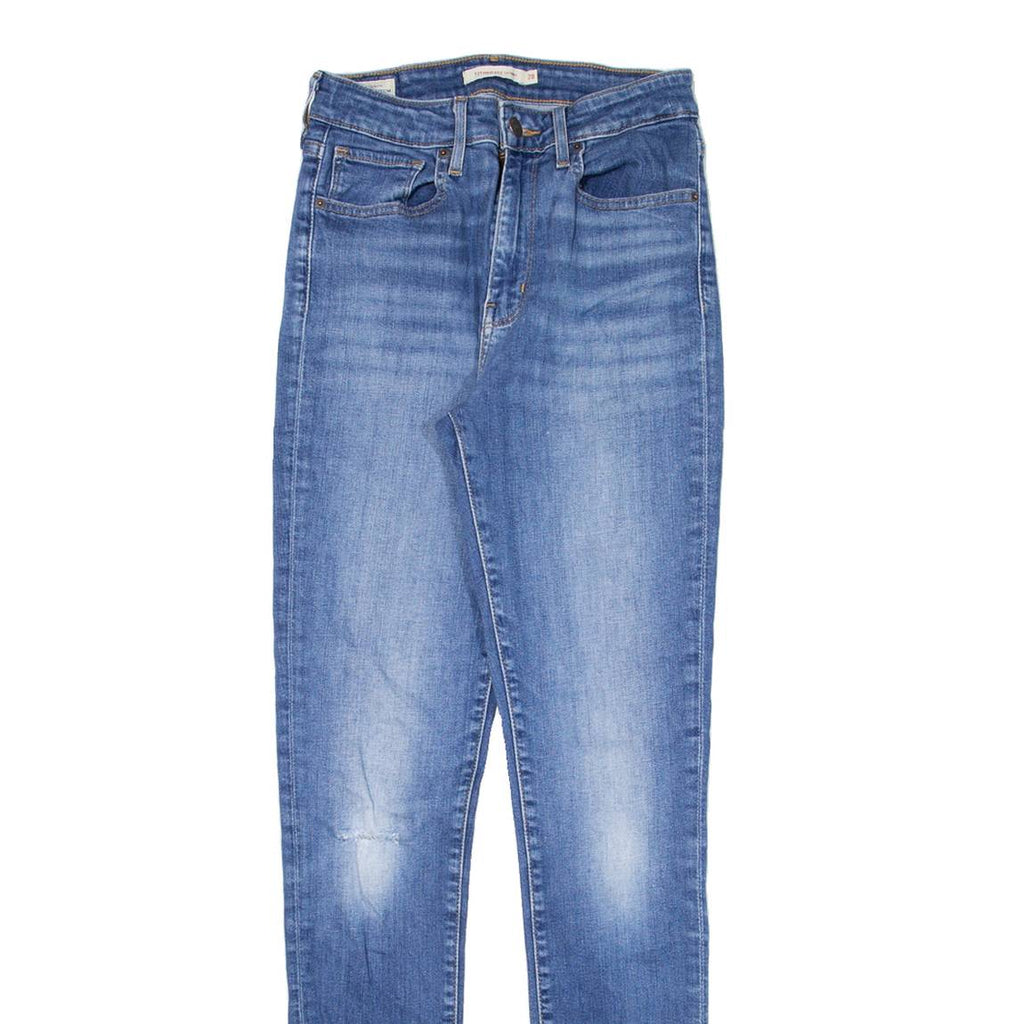 LEVI'S 721 BIG E High Rise Womens Jeans Blue Slim Skinny W25 L32
