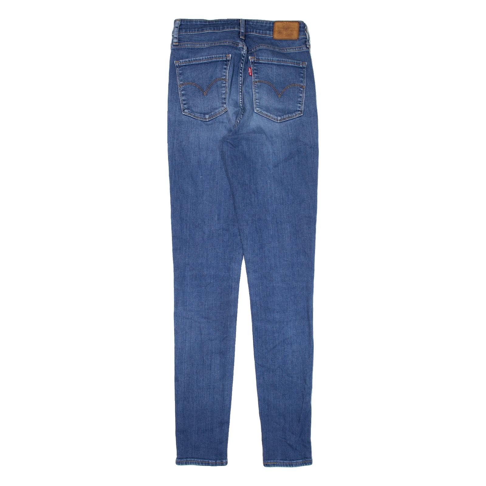 LEVI'S 721 BIG E High Rise Womens Jeans Blue Slim Skinny W25 L32