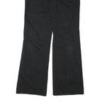 DICKIES Womens Black Cotton Blend Regular Fit Zip Trousers W34 L31 Classic