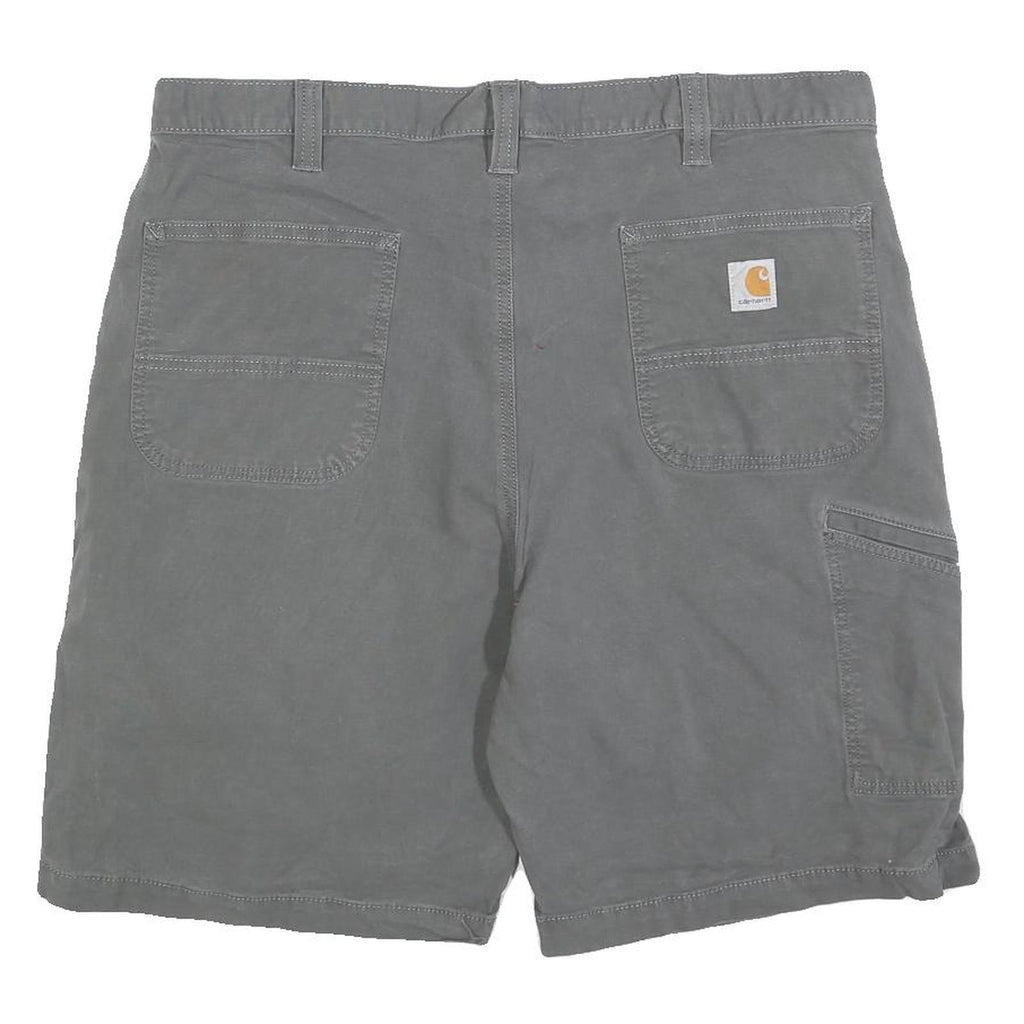 CARHARTT Mens Shorts Grey Relaxed Fit XL W40 Workwear Utility Cotton Blend
