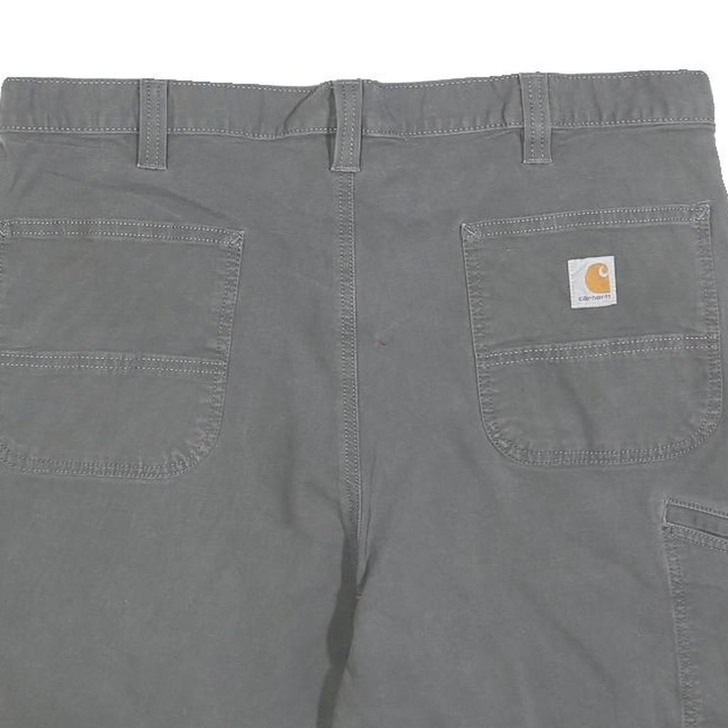 CARHARTT Mens Shorts Grey Relaxed Fit XL W40 Workwear Utility Cotton Blend