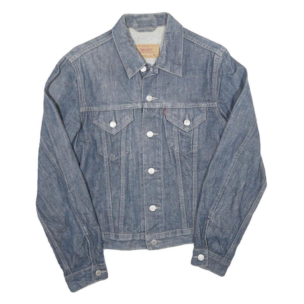 LEVI'S Womens Blue Denim Jacket M Cotton Classic Button Casual Lightweight