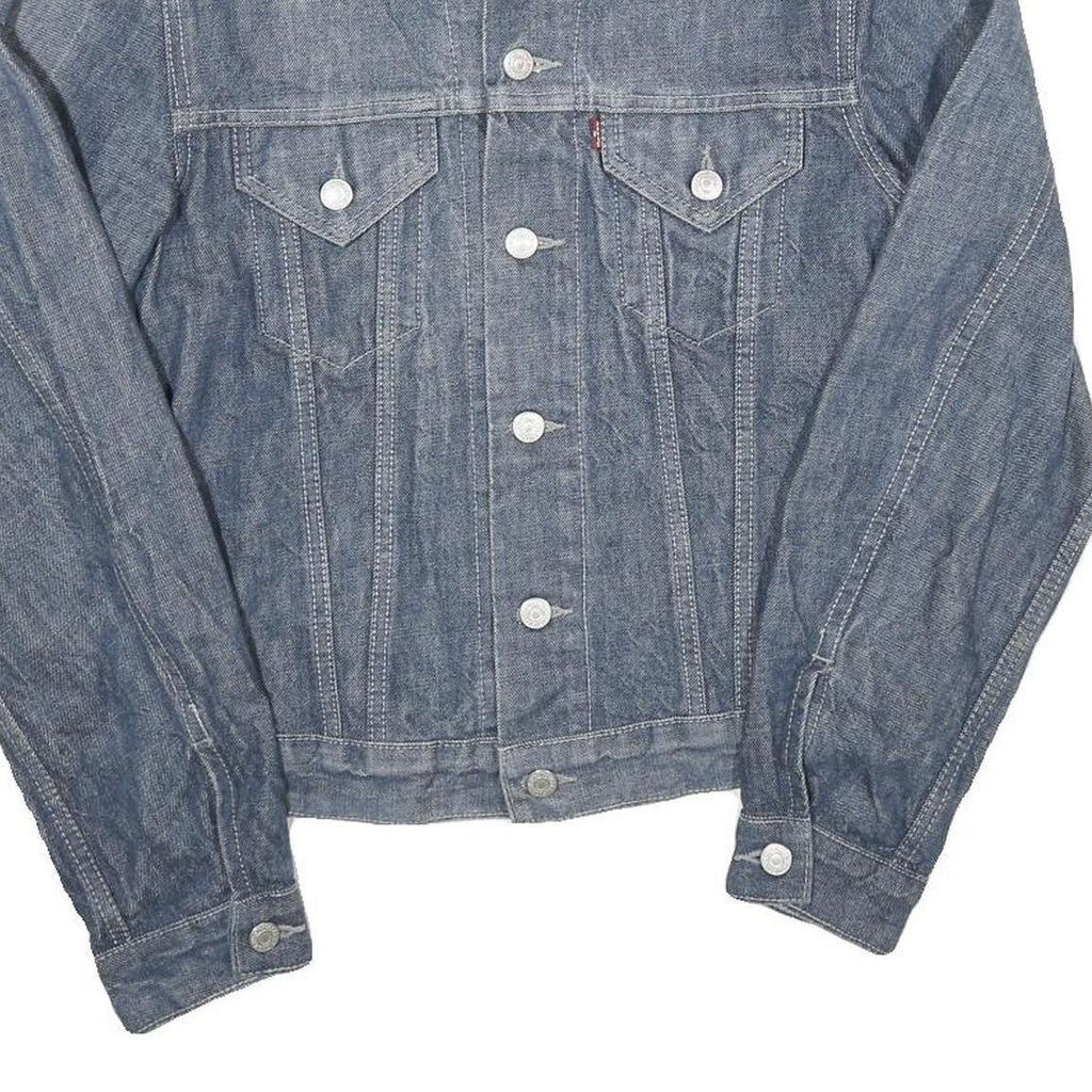LEVI'S Womens Blue Denim Jacket M Cotton Classic Button Casual Lightweight