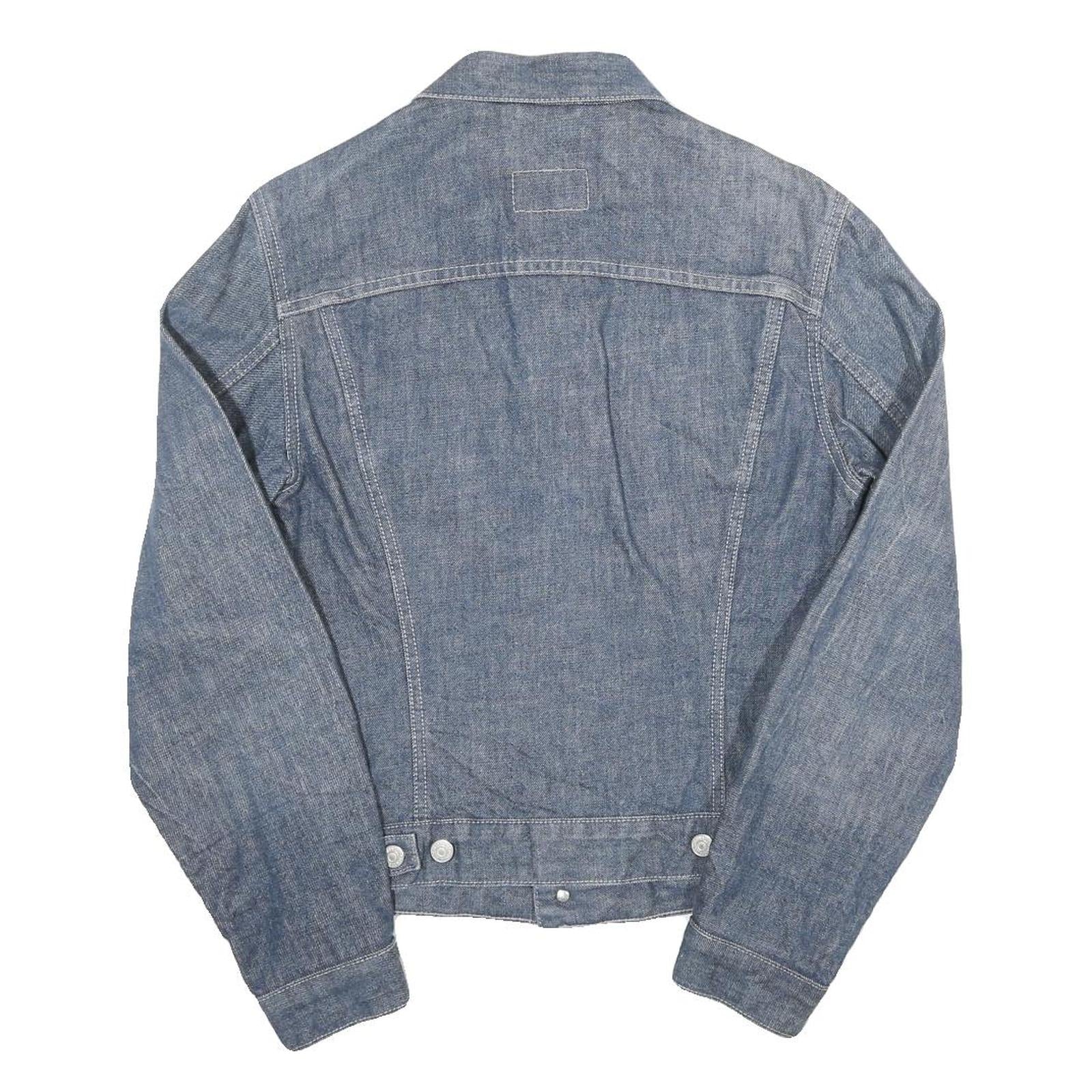 LEVI'S Womens Blue Denim Jacket M Cotton Classic Button Casual Lightweight