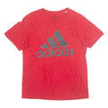 ADIDAS Mens T-Shirt Red M