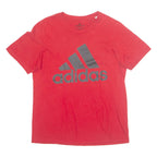ADIDAS Mens T-Shirt Red M