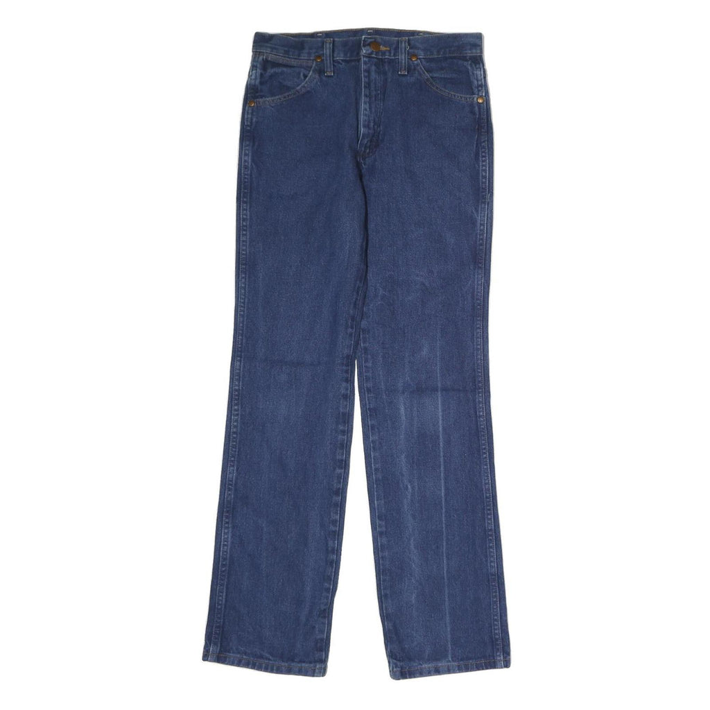 WRANGLER Mens Regular Fit Blue Denim Classic Jeans W30 L32 Zip Pocket
