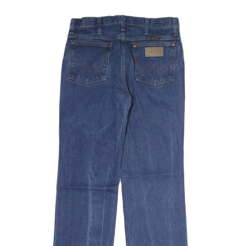 WRANGLER Mens Regular Fit Blue Denim Classic Jeans W30 L32 Zip Pocket