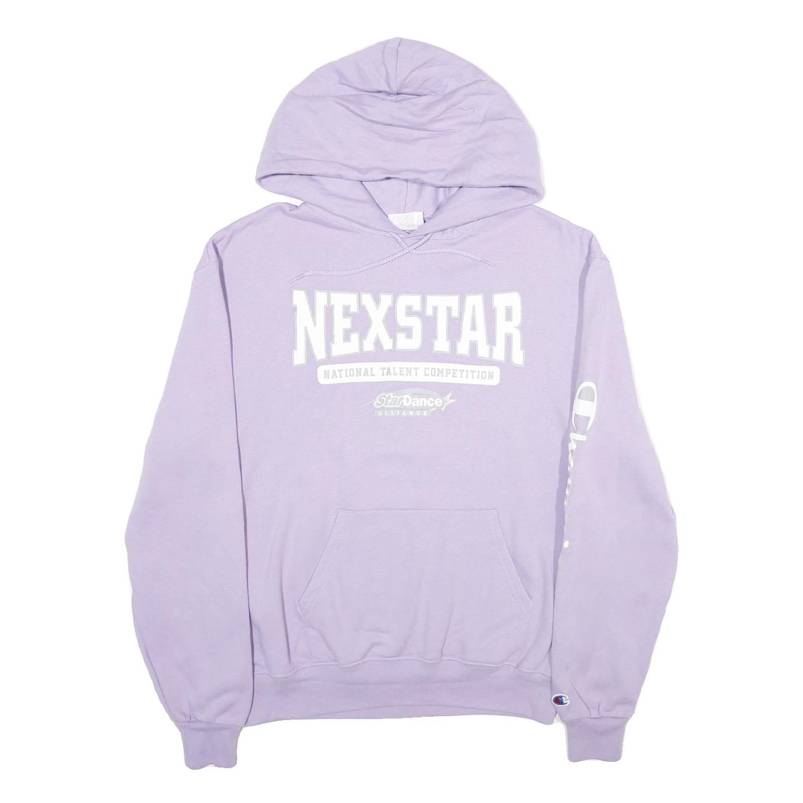 CHAMPION Mens Lilac Nexstar Pullover Hoodie M Cotton Blend Casual Comfort