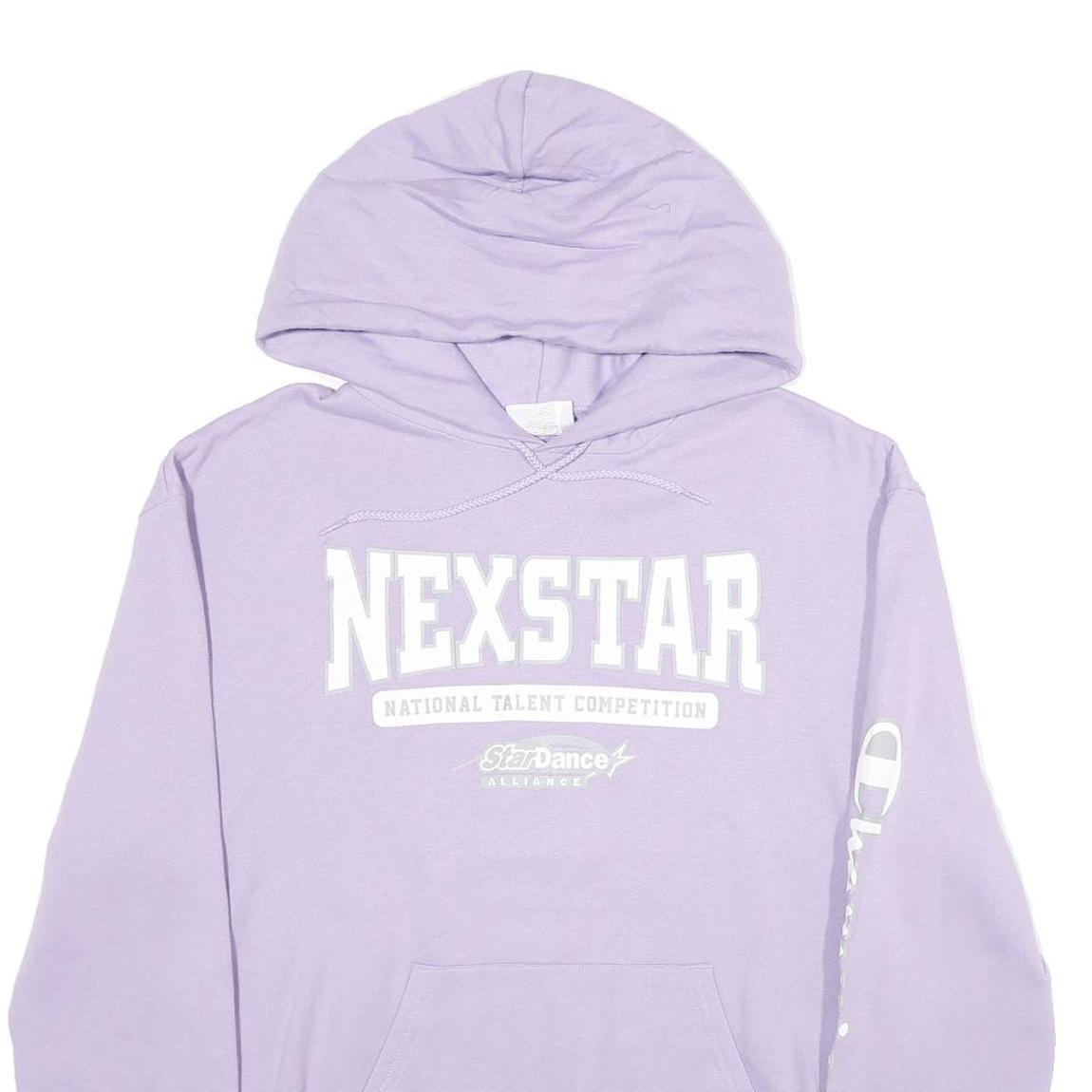CHAMPION Mens Lilac Nexstar Pullover Hoodie M Cotton Blend Casual Comfort