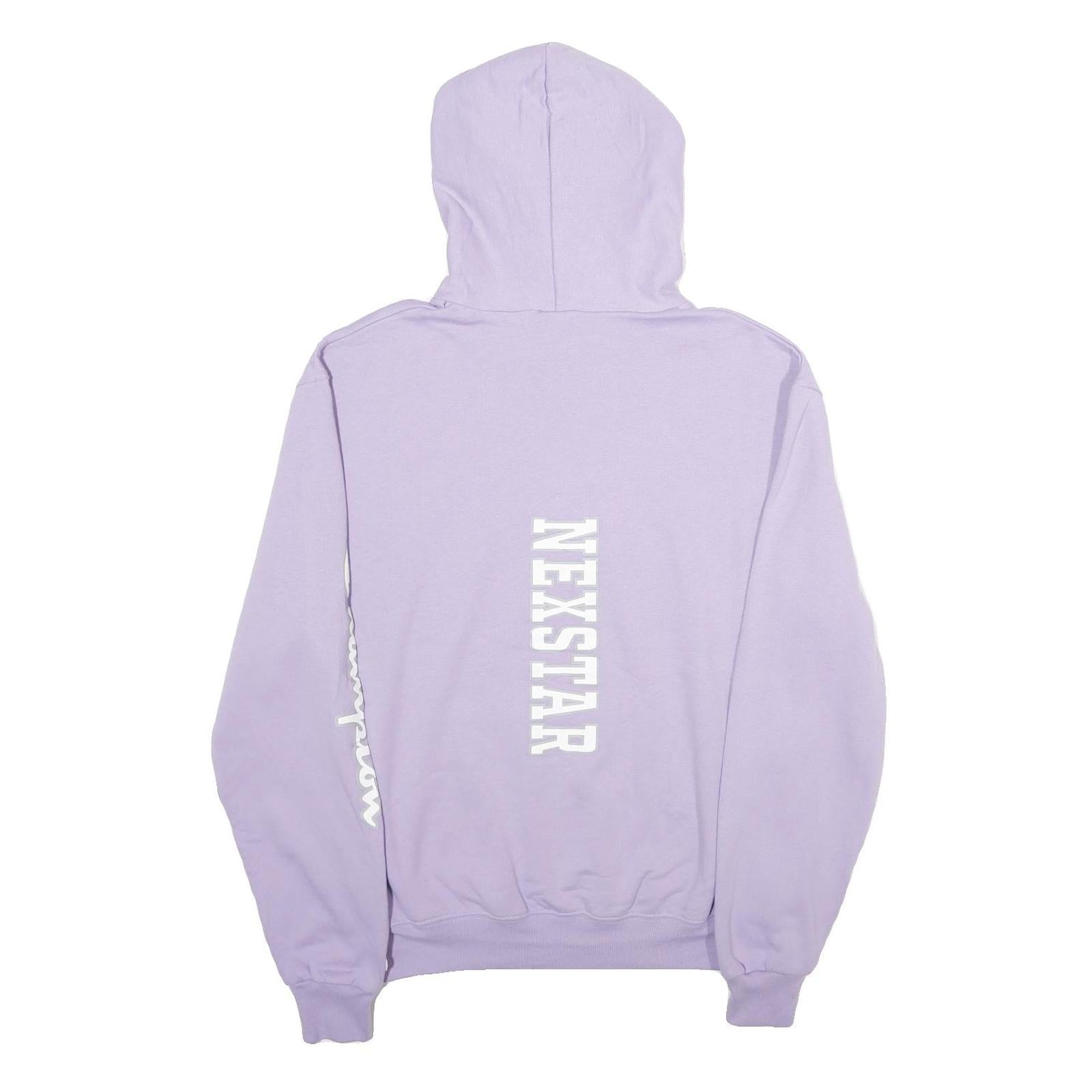CHAMPION Mens Lilac Nexstar Pullover Hoodie M Cotton Blend Casual Comfort
