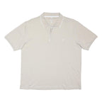 F&F Mens Beige Polo Shirt XL Cotton Short Sleeve Plain Basic Casual