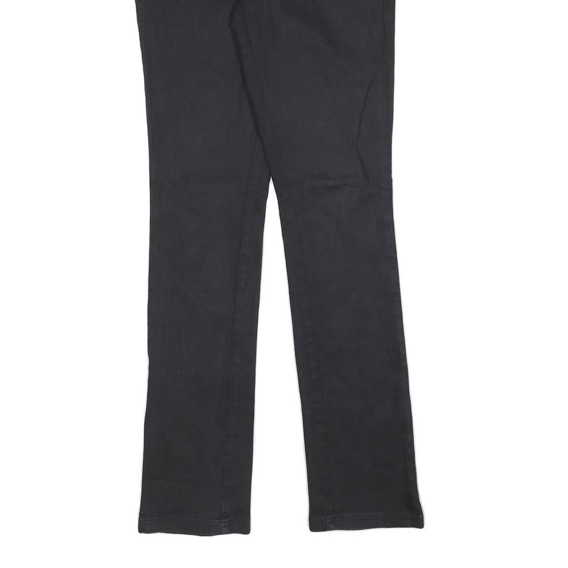 DKNY Womens Slim Black Jeans Denim W29 L32 Stretch Cotton Blend Zip Pocket