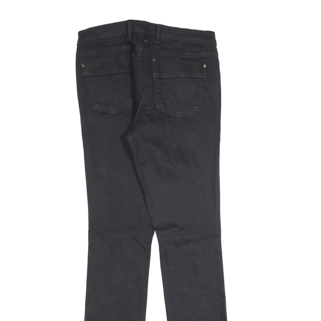 DKNY Womens Slim Black Jeans Denim W29 L32 Stretch Cotton Blend Zip Pocket