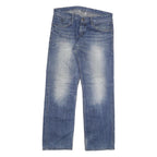 TOM TAILOR Mens Jeans Blue Regular Straight Denim Medium W36 L34 Casual Zip