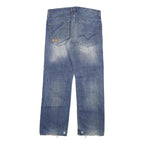 TOM TAILOR Mens Jeans Blue Regular Straight Denim Medium W36 L34 Casual Zip