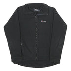 BERGHAUS Womens Black Outdoor Jacket M Polyester Zip Plain Small Logo