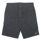 DICKIES Mens Black Casual Shorts XL W40 Polyester Blend Relaxed Fit Workwear