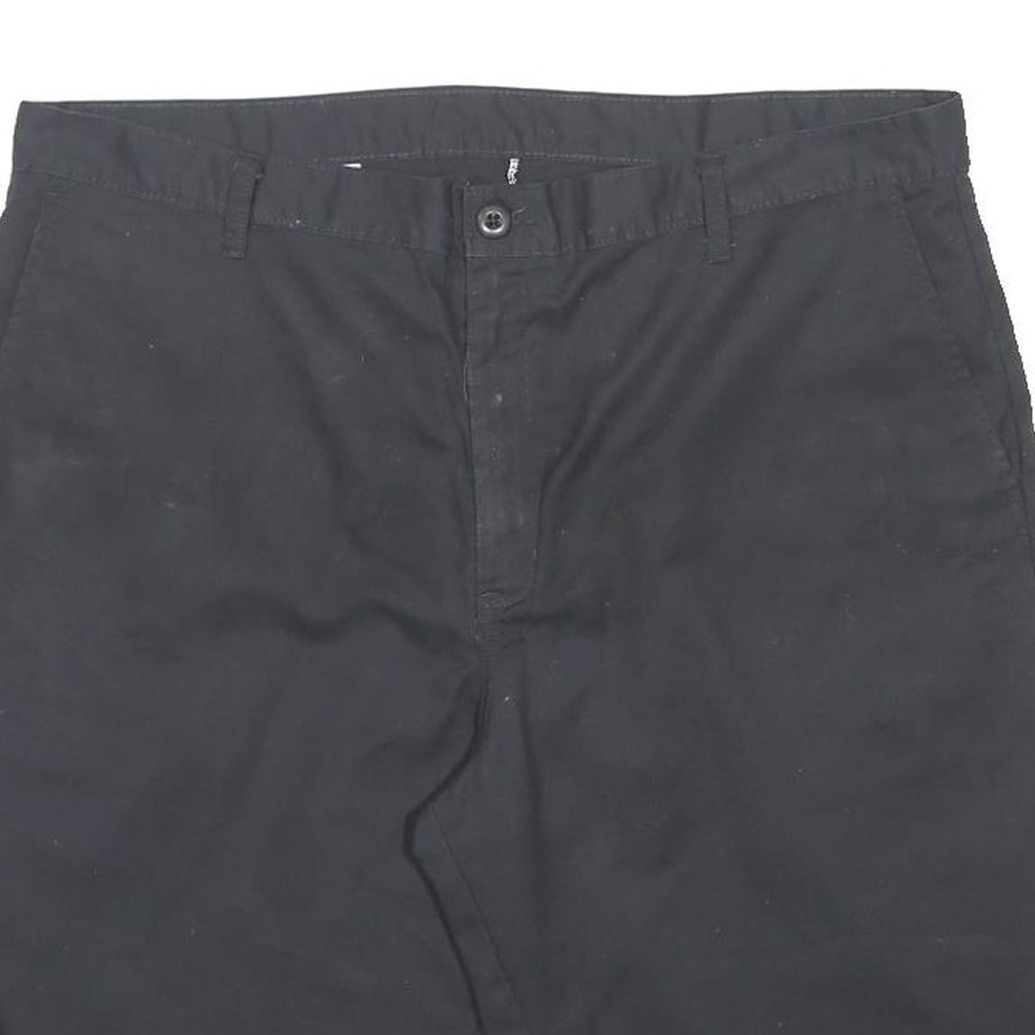 DICKIES Mens Black Casual Shorts XL W40 Polyester Blend Relaxed Fit Workwear