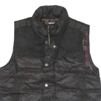 GUESS Mens Black Puffer Jacket L Polyester Blend Quilted Casual Outerwear