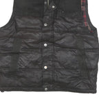 GUESS Mens Black Puffer Jacket L Polyester Blend Quilted Casual Outerwear