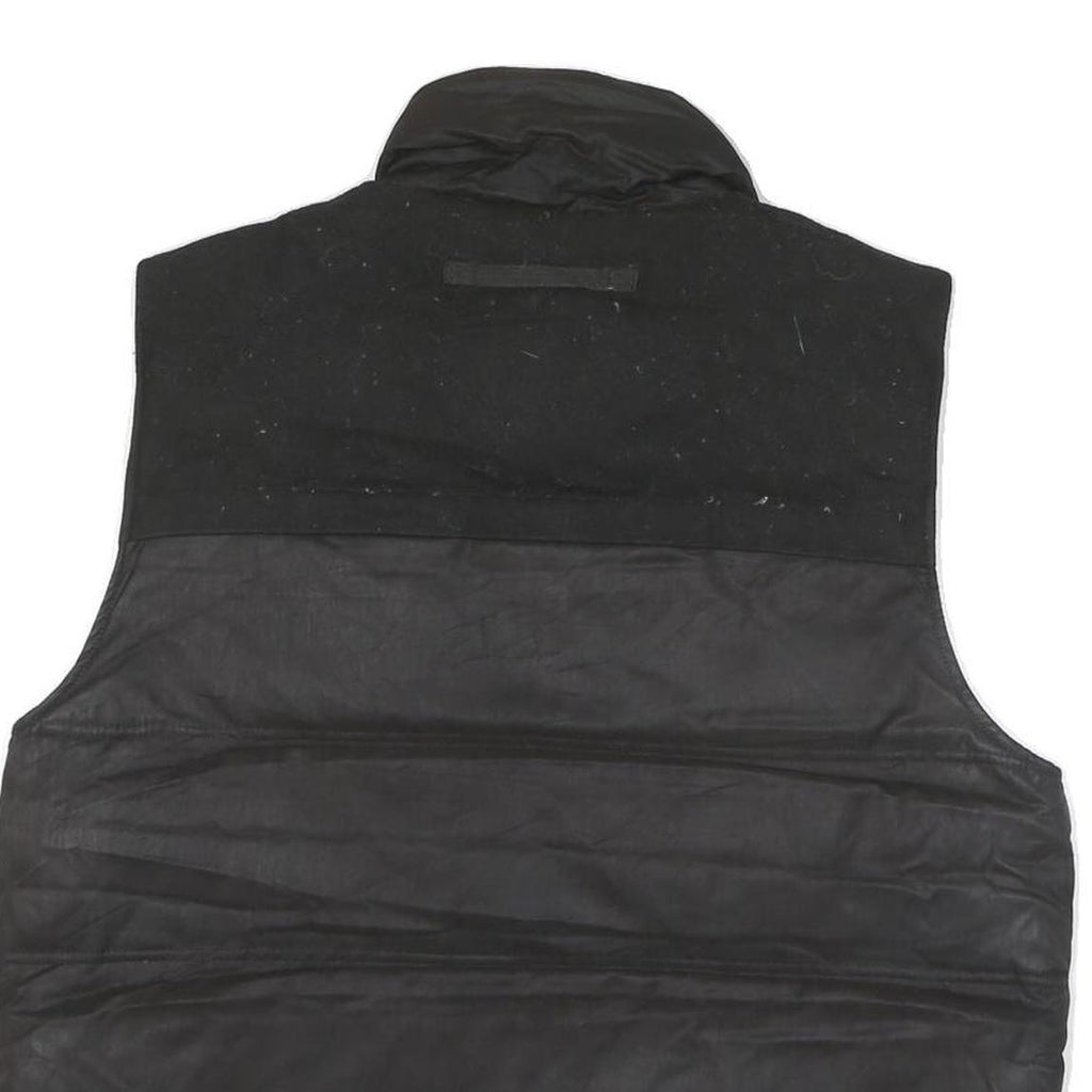 GUESS Mens Black Puffer Jacket L Polyester Blend Quilted Casual Outerwear