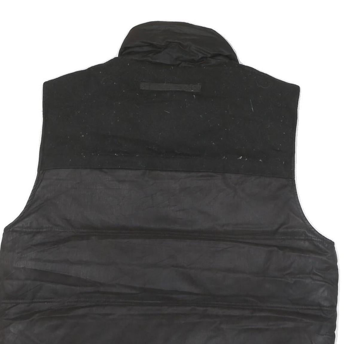 GUESS Mens Black Puffer Jacket L Polyester Blend Quilted Casual Outerwear