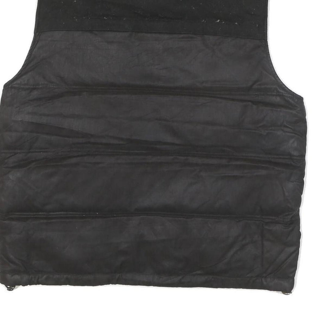 GUESS Mens Black Puffer Jacket L Polyester Blend Quilted Casual Outerwear